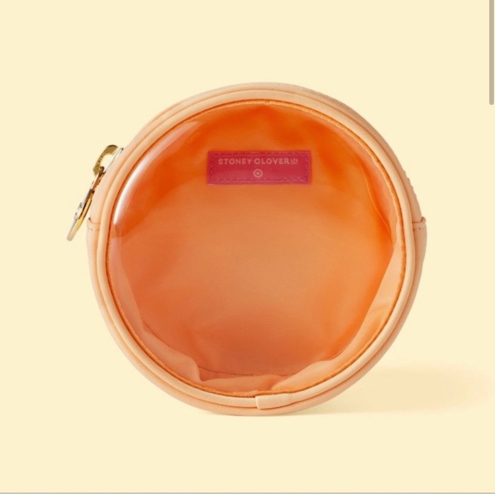 Stoney Clover Lane Peach/Orange Round Pouch